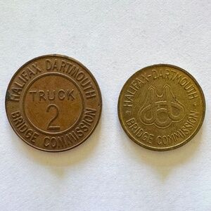 Vintage Halifax, Dartmouth, Bridge Tokens